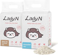 Lady N Pellet Tofu Cat Litter, Strong Clumping Ultra Absorbent Natural Litter, Dust-Free, Low Tracking Cat Litter, Enviro-probiotic and Activated Carbon for Odor Control 18lb (Boba Tea+ Unscented)