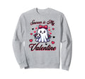 Soccer Is My Valentine Sports Trendy Sweatshirt - Graphic Print for Adults