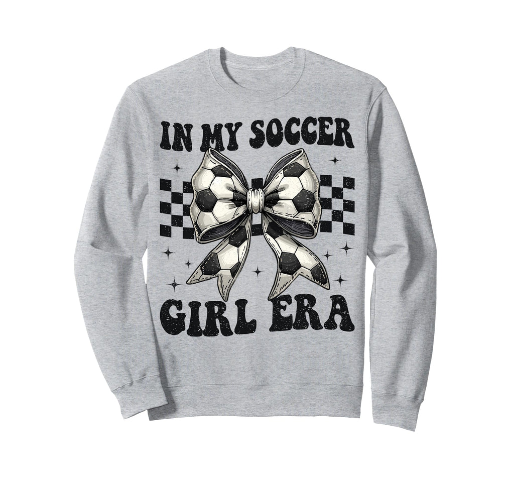 My Soccer Era Coquette Bow Soccer Sweatshirt - Trendy Graphic Men Women