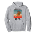Turkey Bird Lover Weekends Are Soccer Hoodie - Trendy Graphic for Adults