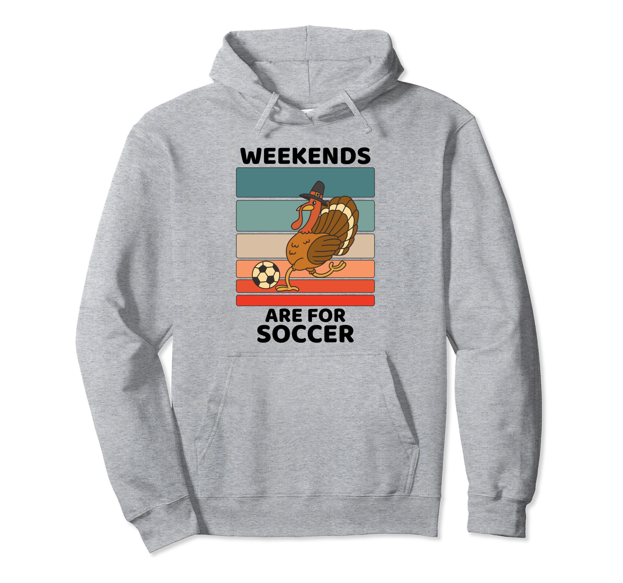 Turkey Bird Lover Weekends Are Soccer Hoodie - Trendy Graphic for Adults