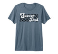 Soccer Dad Daddy Checkered Soccer Fathers T-Shirt - Graphic Print Unisex