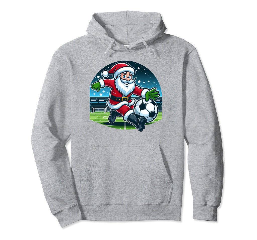 Santa Loves Soccer Hoodie - Streetwear Style for Adults