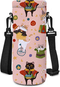 AUPET Water Bottle Bag Carrier,24oz/32oz Insulated Neoprene bottle Sling Holder Case Pouch Cover for 1000ML/750ML Bottles with Shoulder Strap for walking