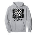 Soccer Sister Soccer Sis Coquette Bow Hoodie - Streetwear Style Men Women