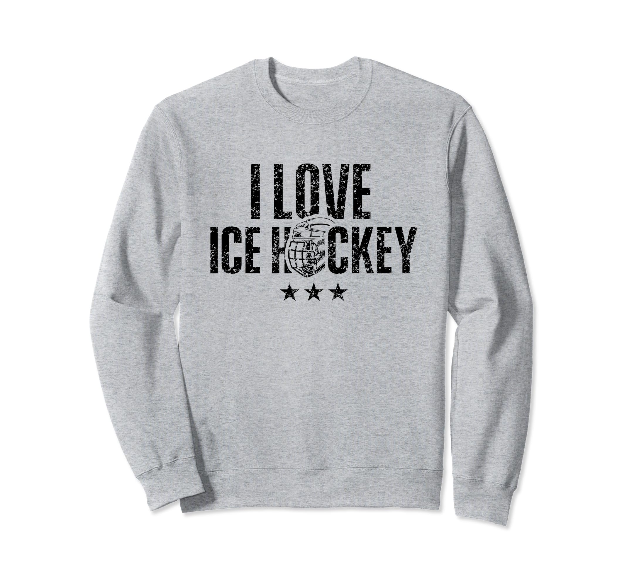 I Love Ice Hockey Lover Team Player Sweatshirt - Novelty Apparel Unisex