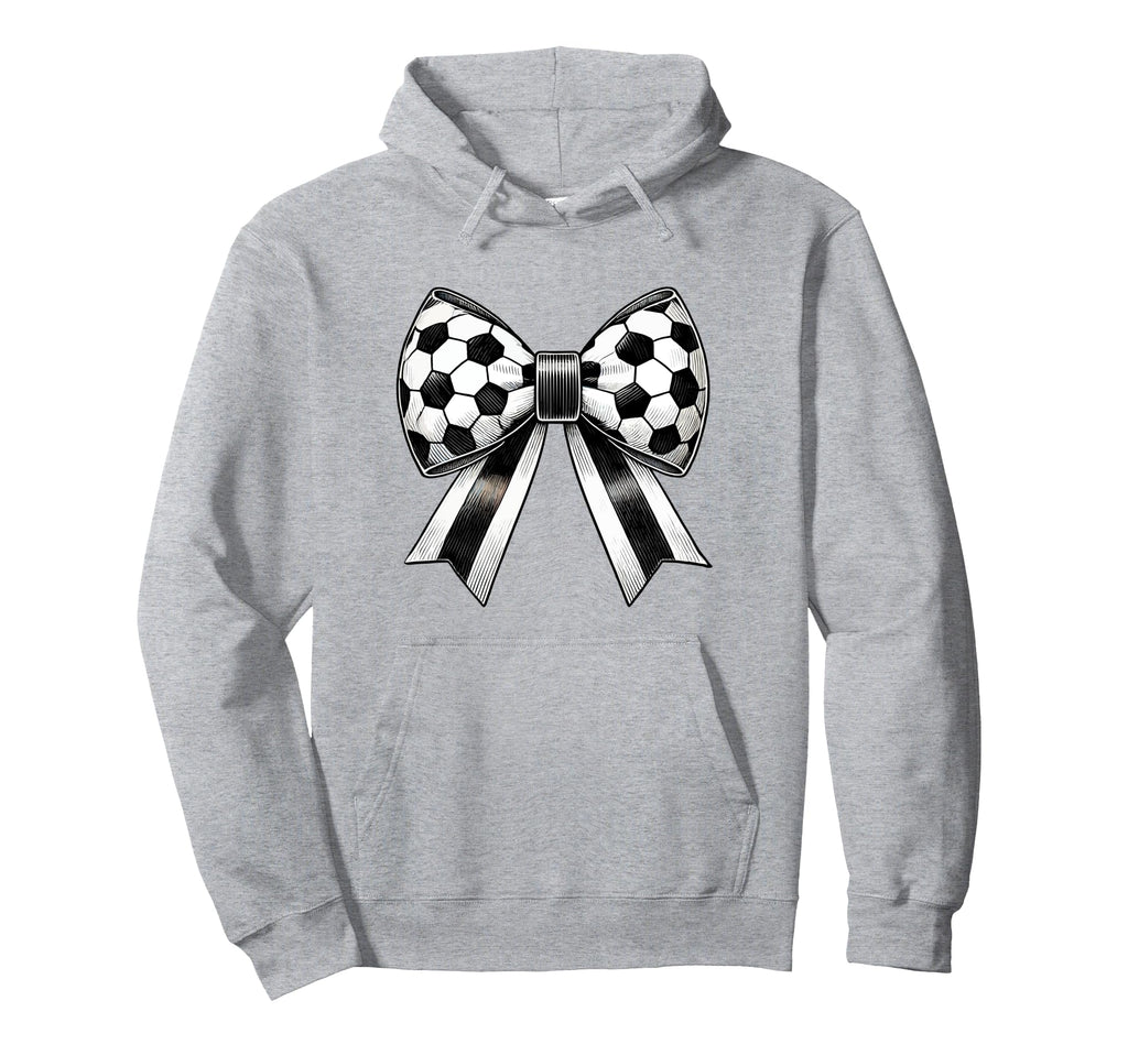 Coquette Soccer Bow Aesthetic Soccer Hoodie - Streetwear Style for Adults