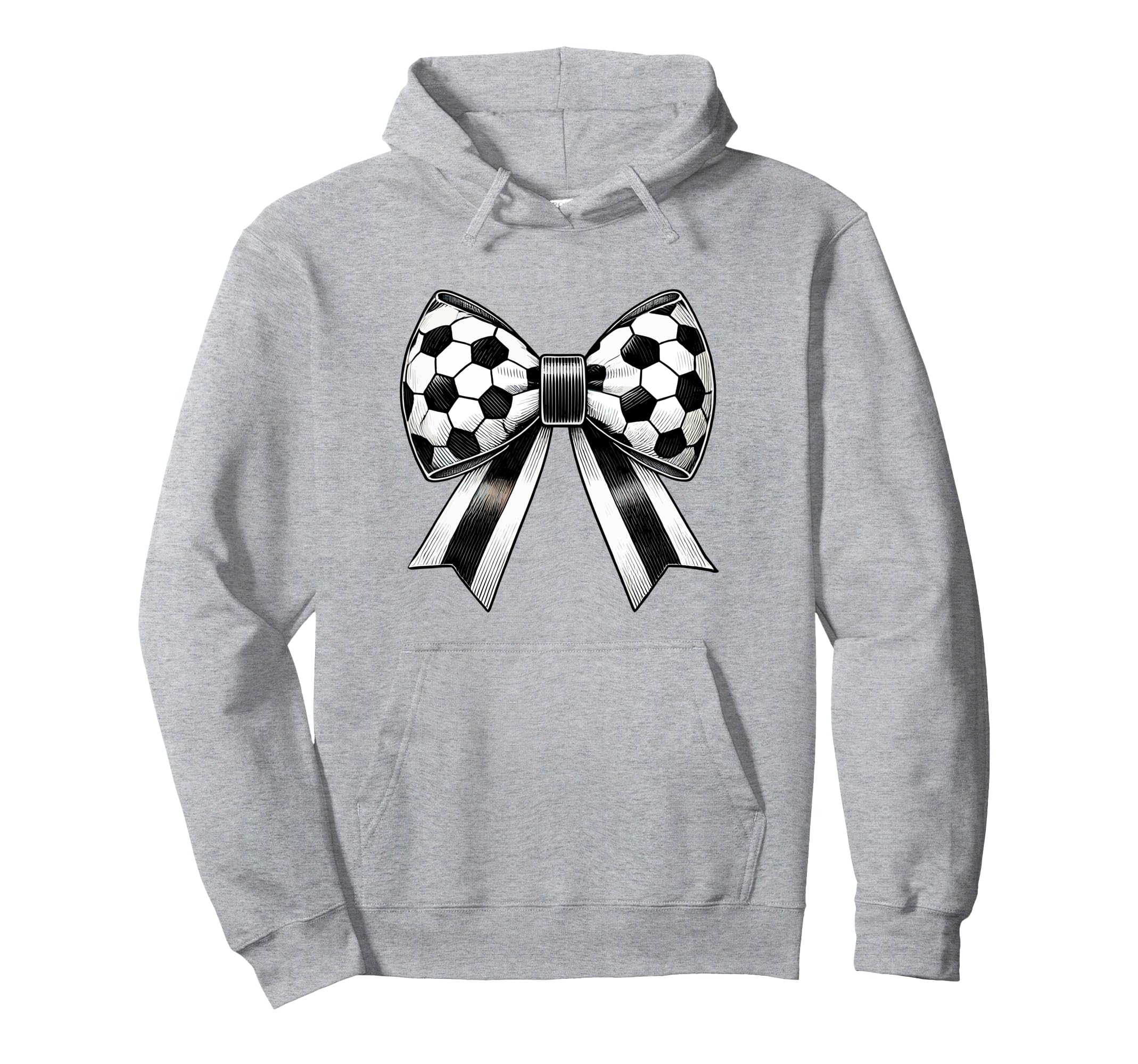Coquette Soccer Bow Aesthetic Soccer Hoodie - Trendy Graphic for Adults