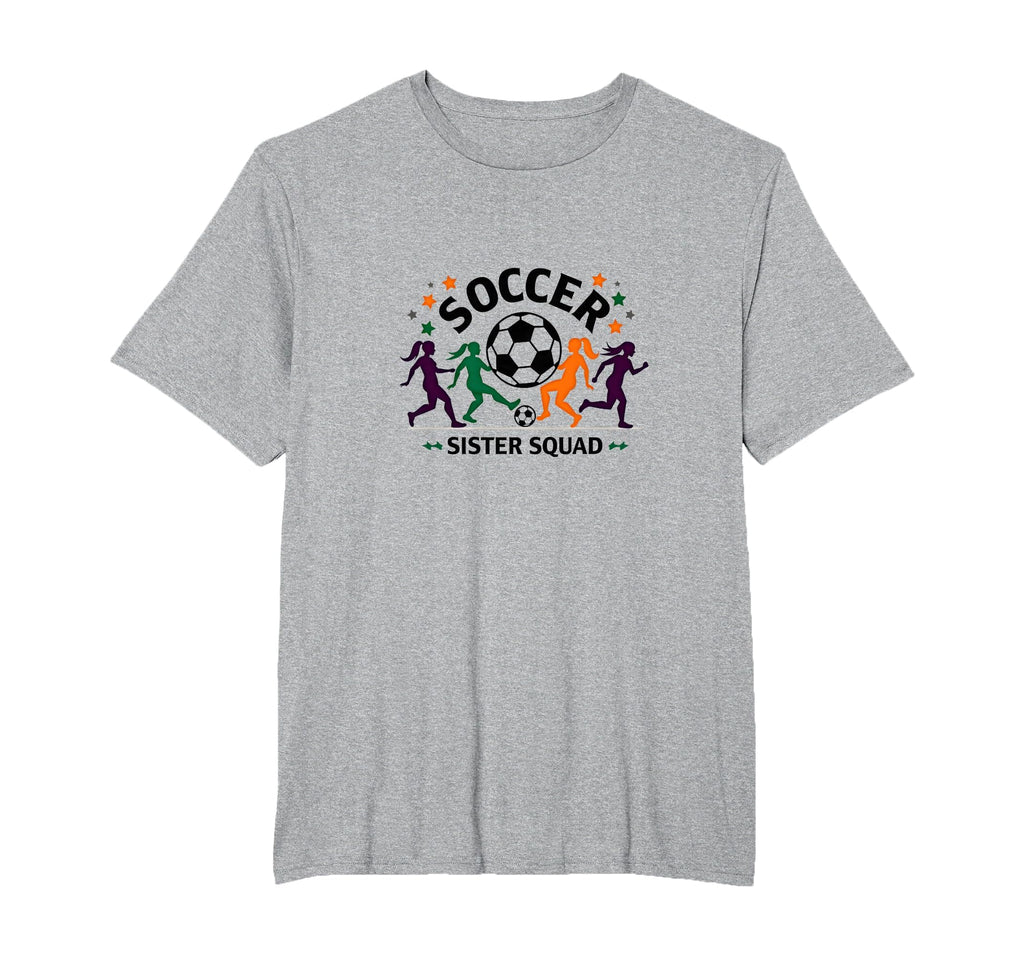 Soccer Sister Squad Team Spirit T-Shirt - Custom Art Print for Adults