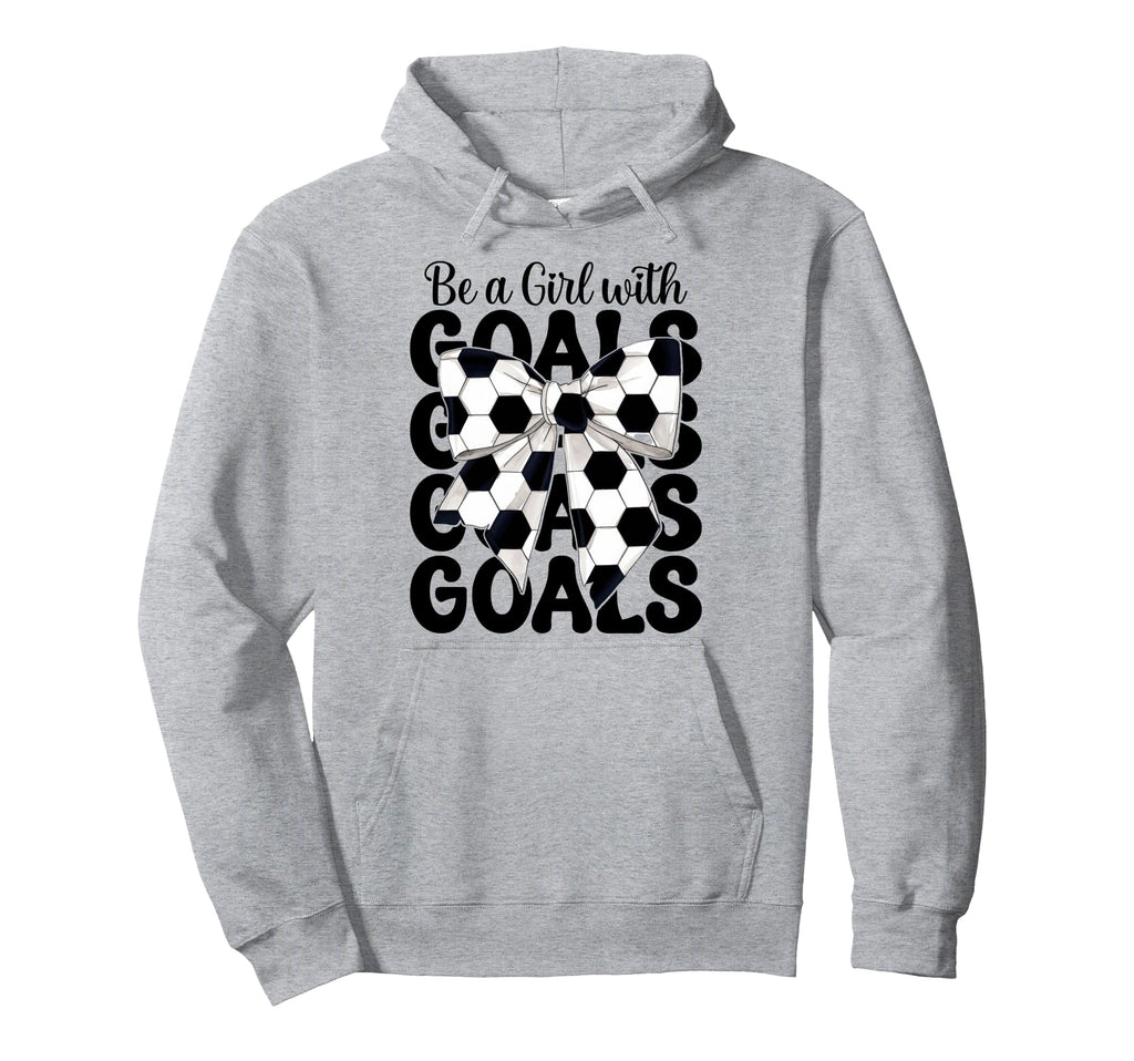 Soccer Coquette Be Goals Hoodie - Trendy Graphic for Adults