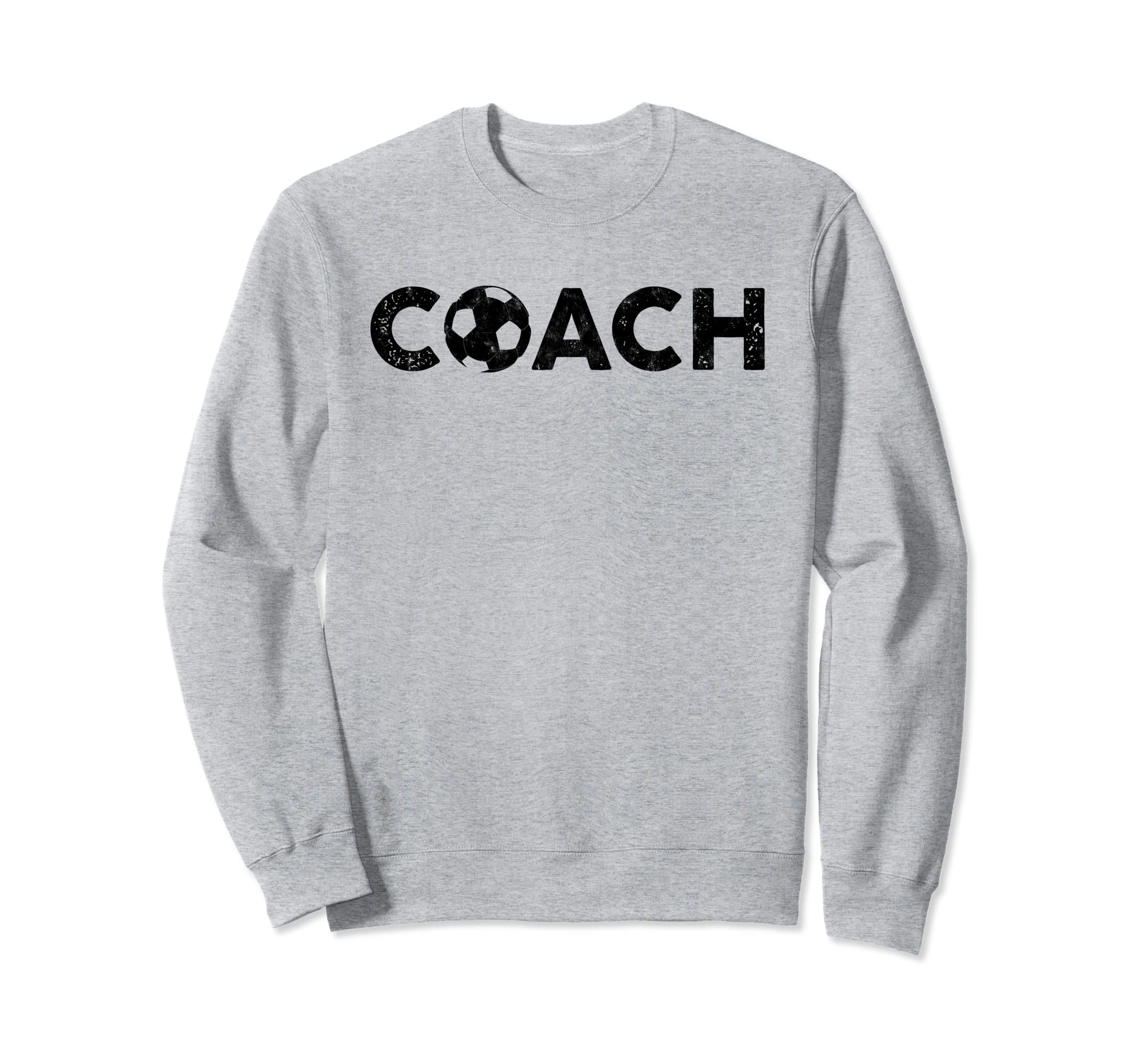 Soccer Coach Trainer Distressed Sweatshirt - Unique Graphic Unisex