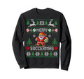 Soccer Merry Soccermas Ugly Santa Funny Sweatshirt - Trendy Graphic Unisex