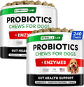 StrellaLab Pet Probiotics for Dogs & Digestive Enzymes - Digestion & Gut Health Treats, Dog Probiotics Chews, Fiber Supplement, Anti Diarrhea, Constipation, Upset Stomach&Gas Relief, Canine Prebiotic