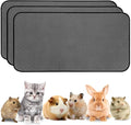 Washable Guinea Pig Liners for Cage, 3 Pack 24" X 47" Super Absorbent Reusable Guinea Pig Bedding Pee Pads Tarp Bottom for C&C Cage with Rabbits, Bunny, Chinchesillas, and Other Small Animals