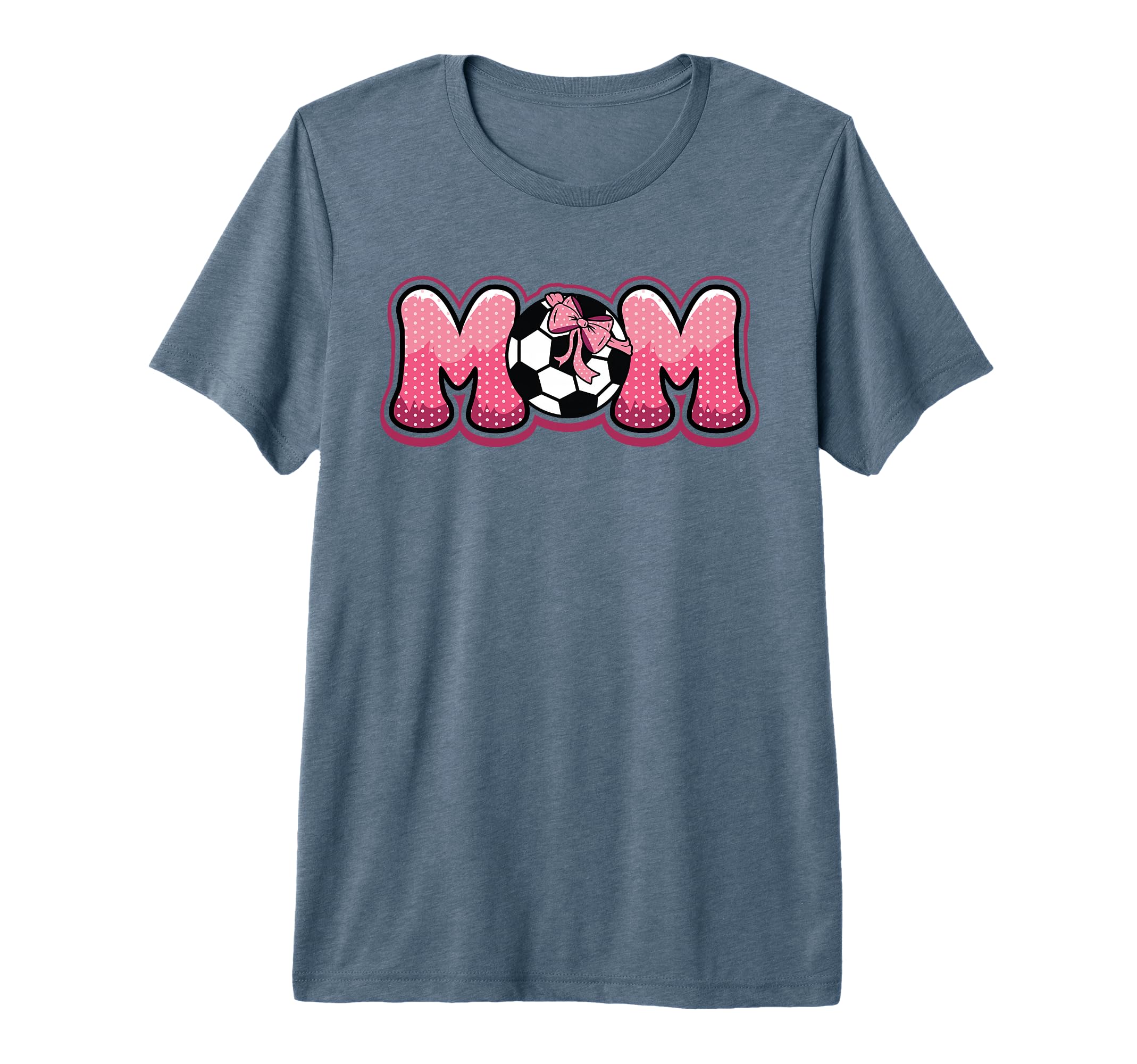 Soccer Mom Coquette Bow Game Day Mama Life T-Shirt - Graphic Print Unisex