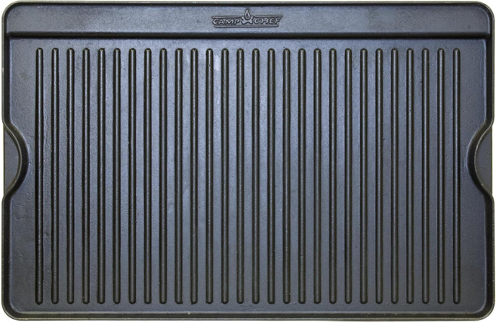 Camp Chef Reversible Pre-seasoned Cast Iron Griddle, Cooking Surface 16" x 24"