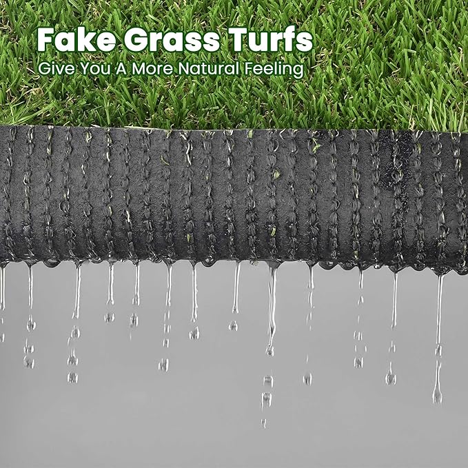 Yescom Sports Sled Strips Turf Gym Turf Flooring for Weight Sled Push Gym Equipment Outdoor Indoor Use 65'x3'(195 Sq.Ft) 0.4" H
