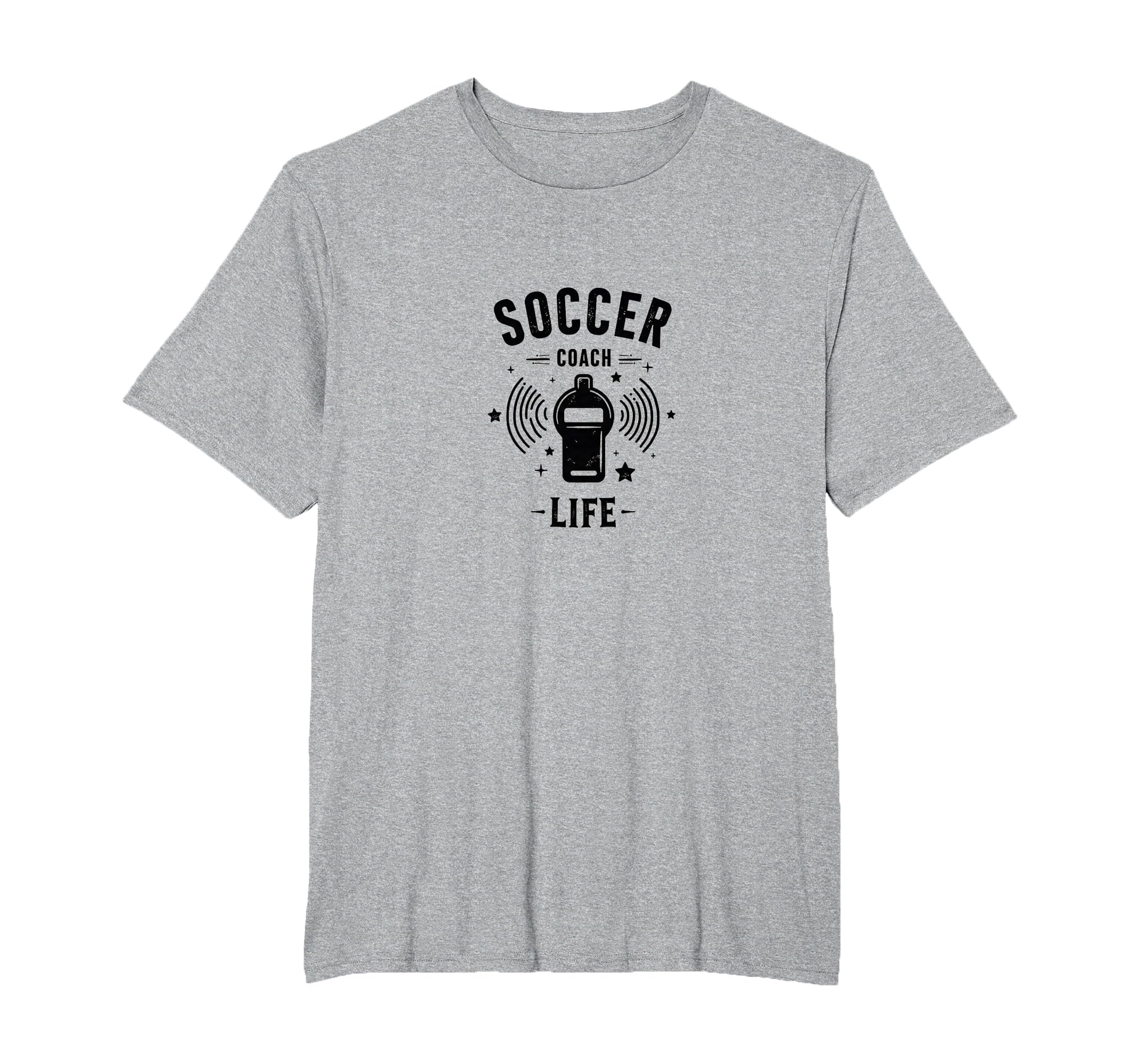 Soccer Coach Life Whistle Blowing Passion T-Shirt - Graphic Print Unisex