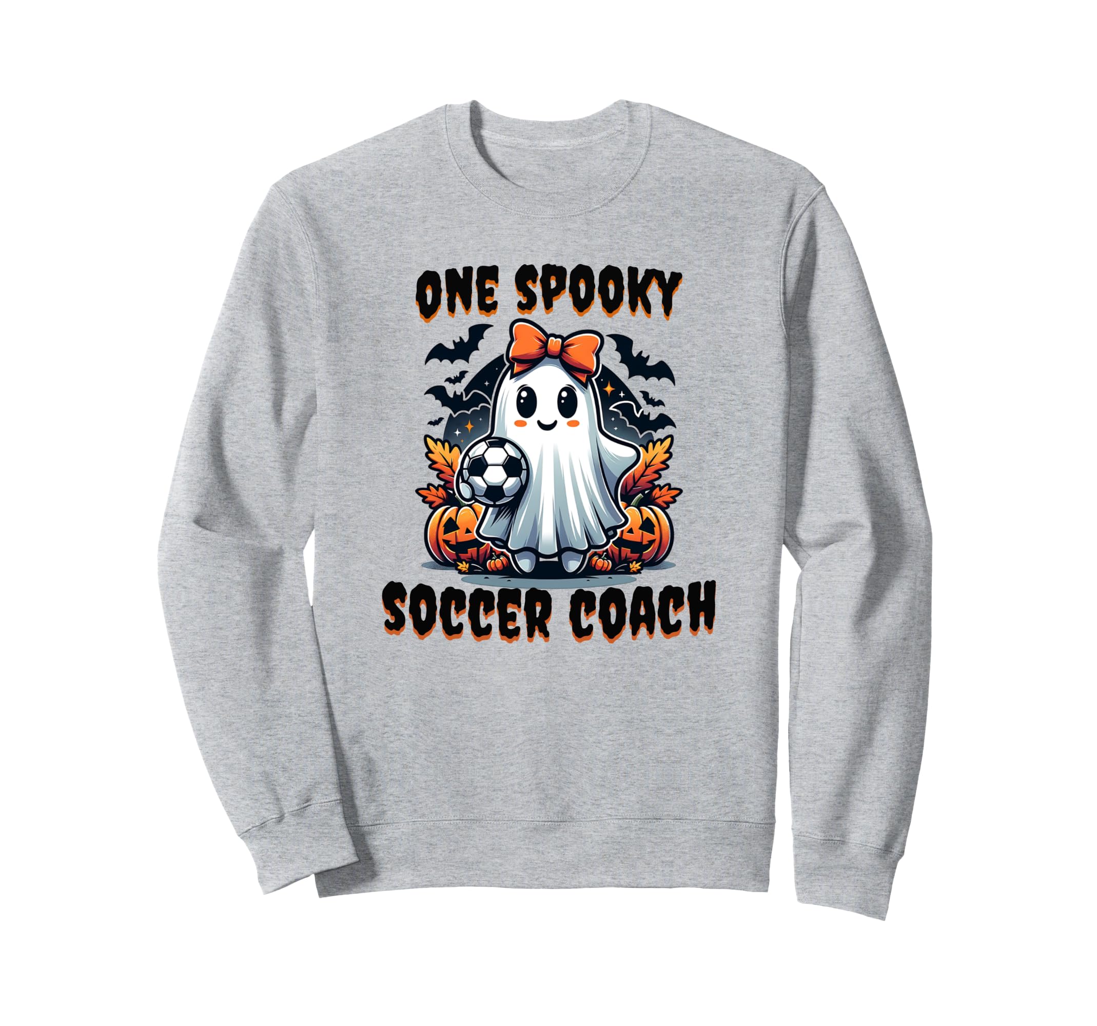 One Spooky Soccer Coach Halloween Sweatshirt - Aesthetic Graphic Men Women