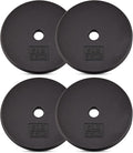 Yes4All Standard 1" Cast Iron Weight Plate - Ideal for Strength Training - Multiple Weight: 5LB to 25LB (Single & Set of 4)