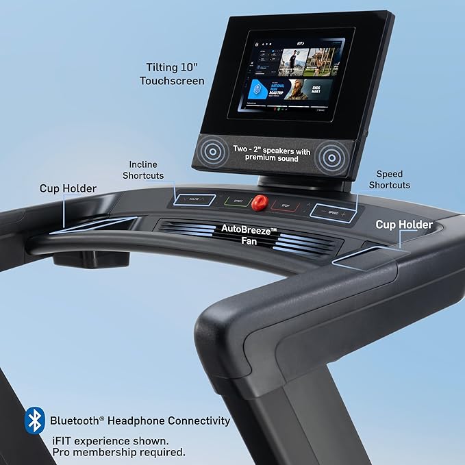 NordicTrack Commercial Series: Premium Foldable Treadmills, Incline & Decline, iFIT Membership Required to Access iFIT Content & Features