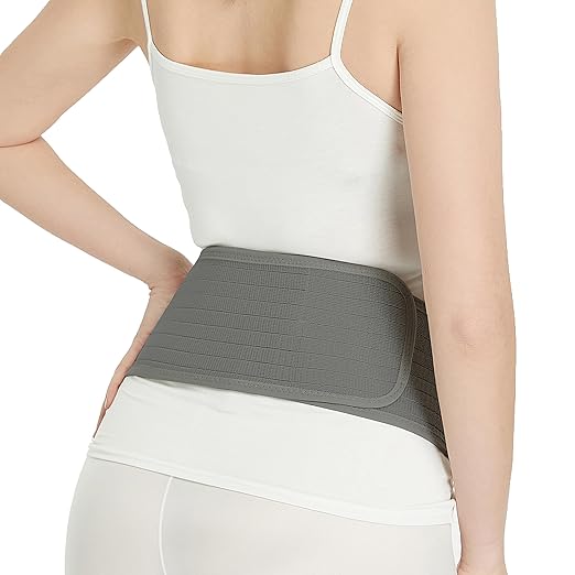 NeoTech Care Adjustable Maternity Belt - Light and Breathable Pregnancy Belly Support Band for Pregnant Women (Grey, Extra Large Size)