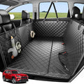 Zanch 2025 Upgraded Dog Car Seat Cover, 400 lbs Heavy Duty Hard Bottom, Waterproof & Anti-Scratch Back Seat Protector, Nonslip Pet Hammock Extender for Cars, SUV, Trucks, Standard-Black