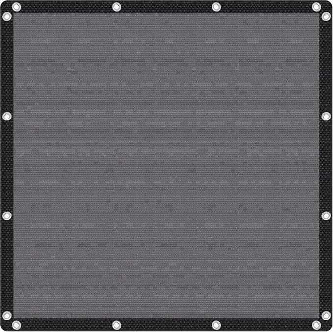 VICLLAX Shade Fabric Sun Shade Cloth with Every 2 FT Grommets for Patio Garden Pergola Cover Canopy 6x23 FT, Grey