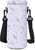 AUPET Water Bottle Bag Carrier,24oz/32oz Insulated Neoprene bottle Sling Holder Case Pouch Cover for 1000ML/750ML Bottles with Shoulder Strap for walking