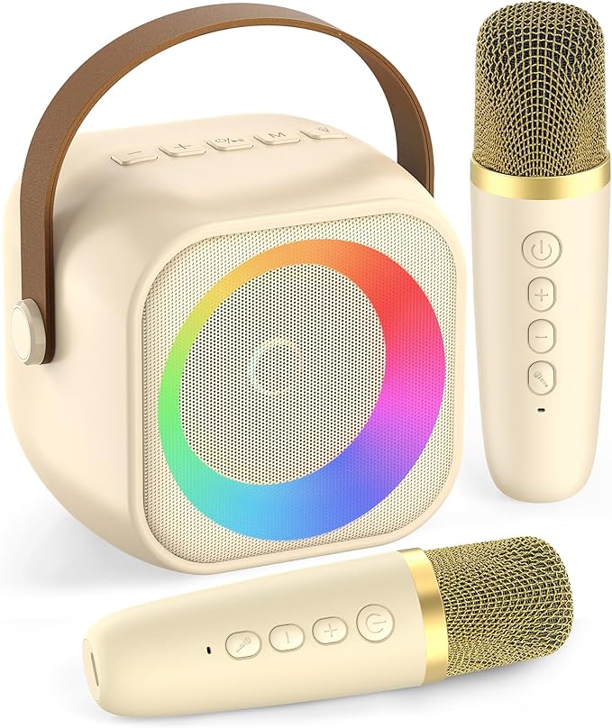 Karaoke Machine for Kids, Karaoke Gifts for Girls Ages 4, 5, 6, 7, 8, 9, 10, 12 +Year Old Birthday Party, 4-12 Years Old Christmas Toys Gift for Girls