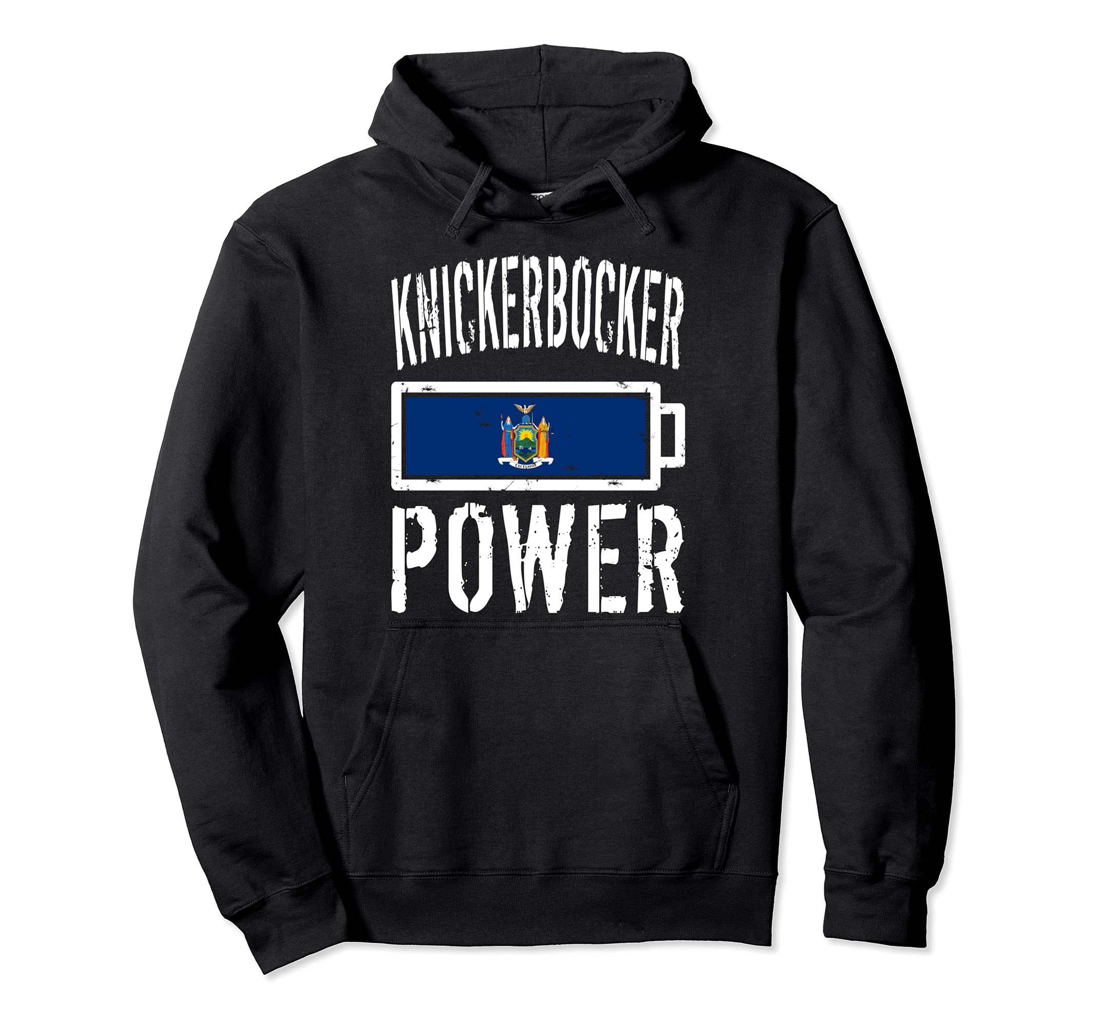 New York Flag Knickerbocker Power Hoodie - Custom Art Print Men Women