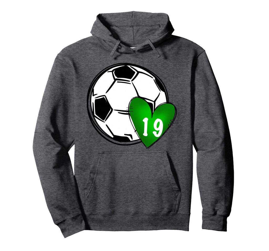 Womens Custom Soccer Mom Number 19 Hoodie - Aesthetic Graphic Men Women