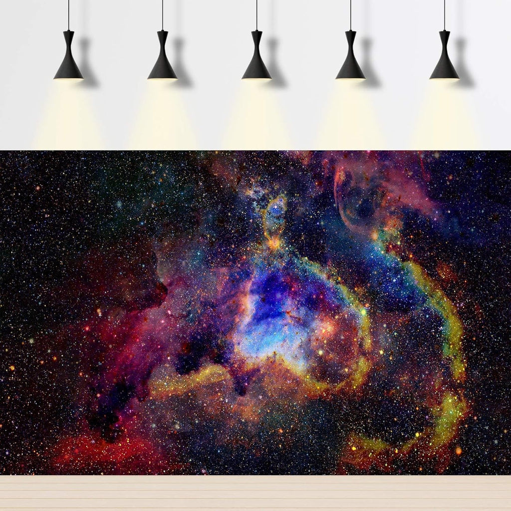 Outer Space Aquarium Background Fantasy Alien Planet Nebula and Galaxies Terrarium Background Stars Nebula Atmosphere Fish Tank Background Outer Space Reptile Tank Background 60x24in