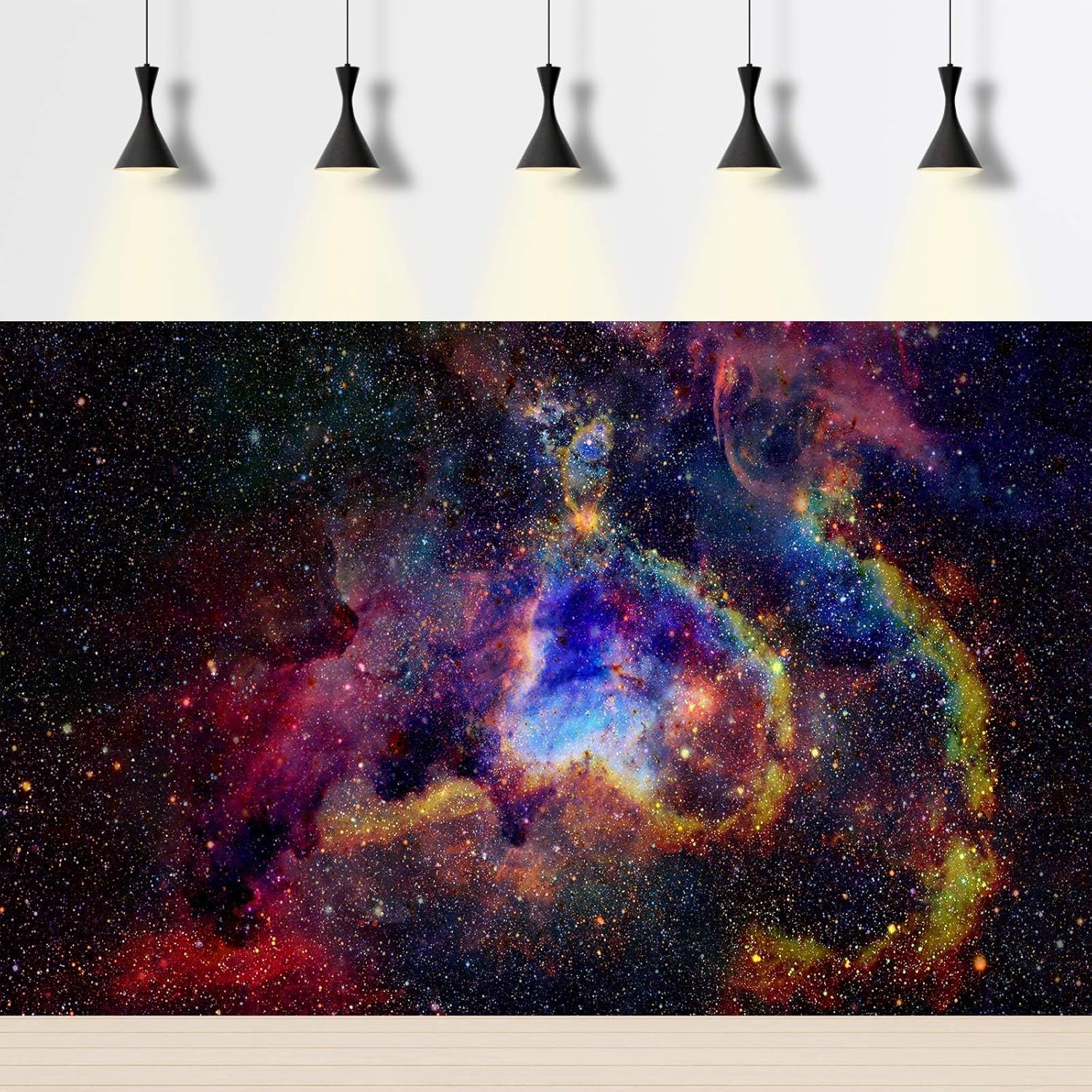 Outer Space Aquarium Background Fantasy Alien Planet Nebula and Galaxies Terrarium Background Stars Nebula Atmosphere Fish Tank Background Outer Space Reptile Tank Background 24x16in