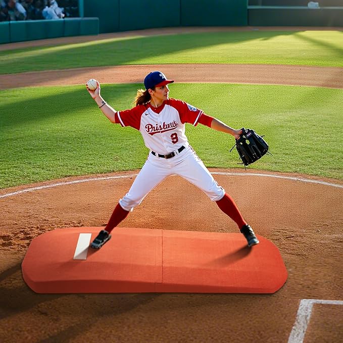 VEVOR Pitching Mound, Baseball Game Mound, Indoor/Outdoor Pitching Practice and Training Equipment, Softball Pitching Aids with Antifade Turf and Pitching Rubber