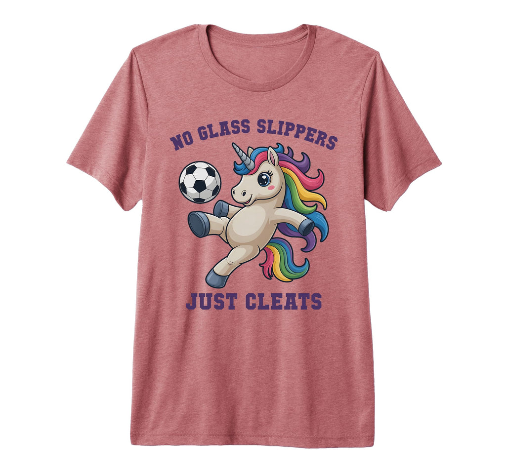 Kawaii Soccer Unicorn Just Cleats T-Shirt - Casual Everyday Wear Unisex