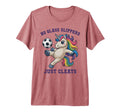 Kawaii Soccer Unicorn Just Cleats T-Shirt - Casual Everyday Wear Unisex