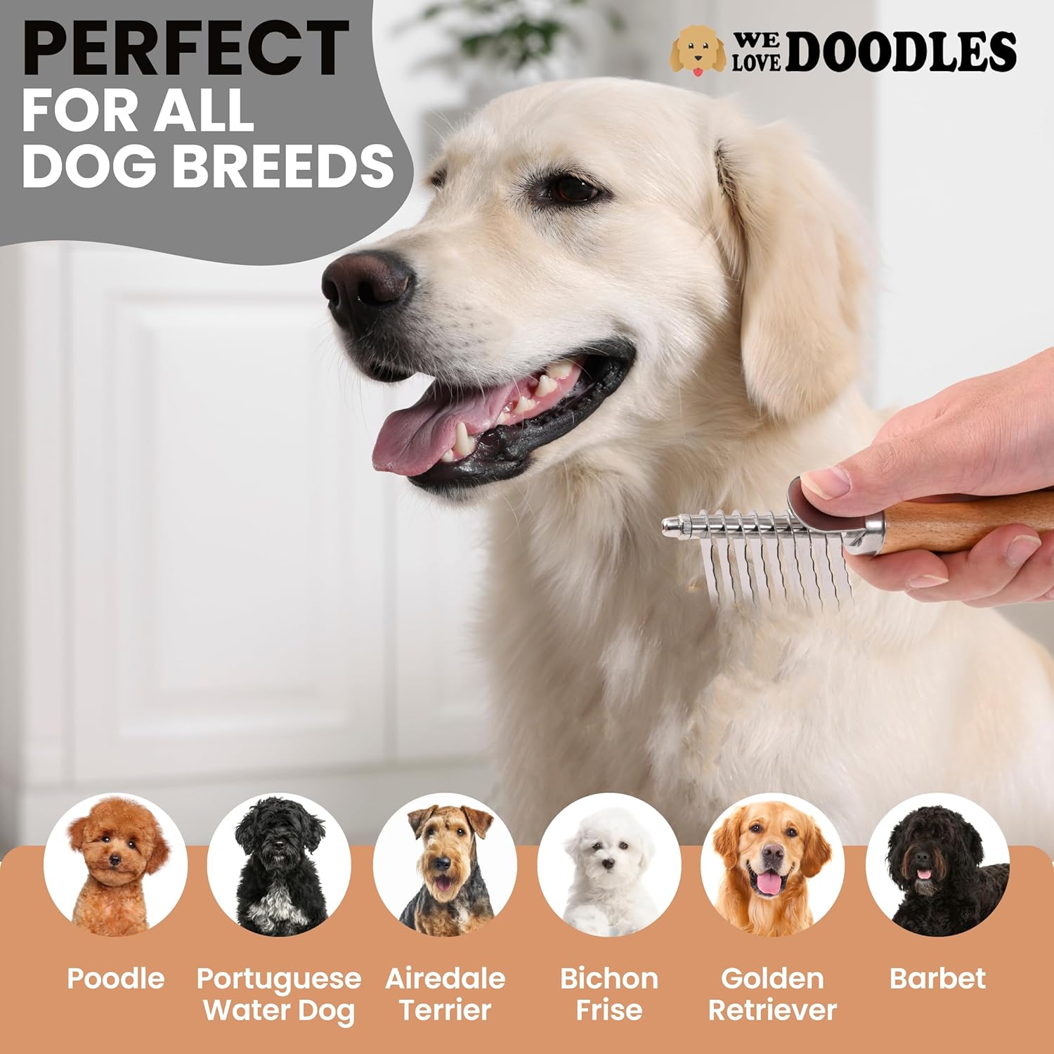 Dematting Rake for Dog (Small)