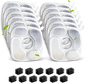 Cat Fountain Filters for 95 oz/2.8 Liter Automatic Pet Fountain Cat Fountain (12 Filters+12 Sponges)