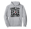 Groovy Soccer Soccer Game Day Vibes Hoodie - Novelty Apparel for Adults