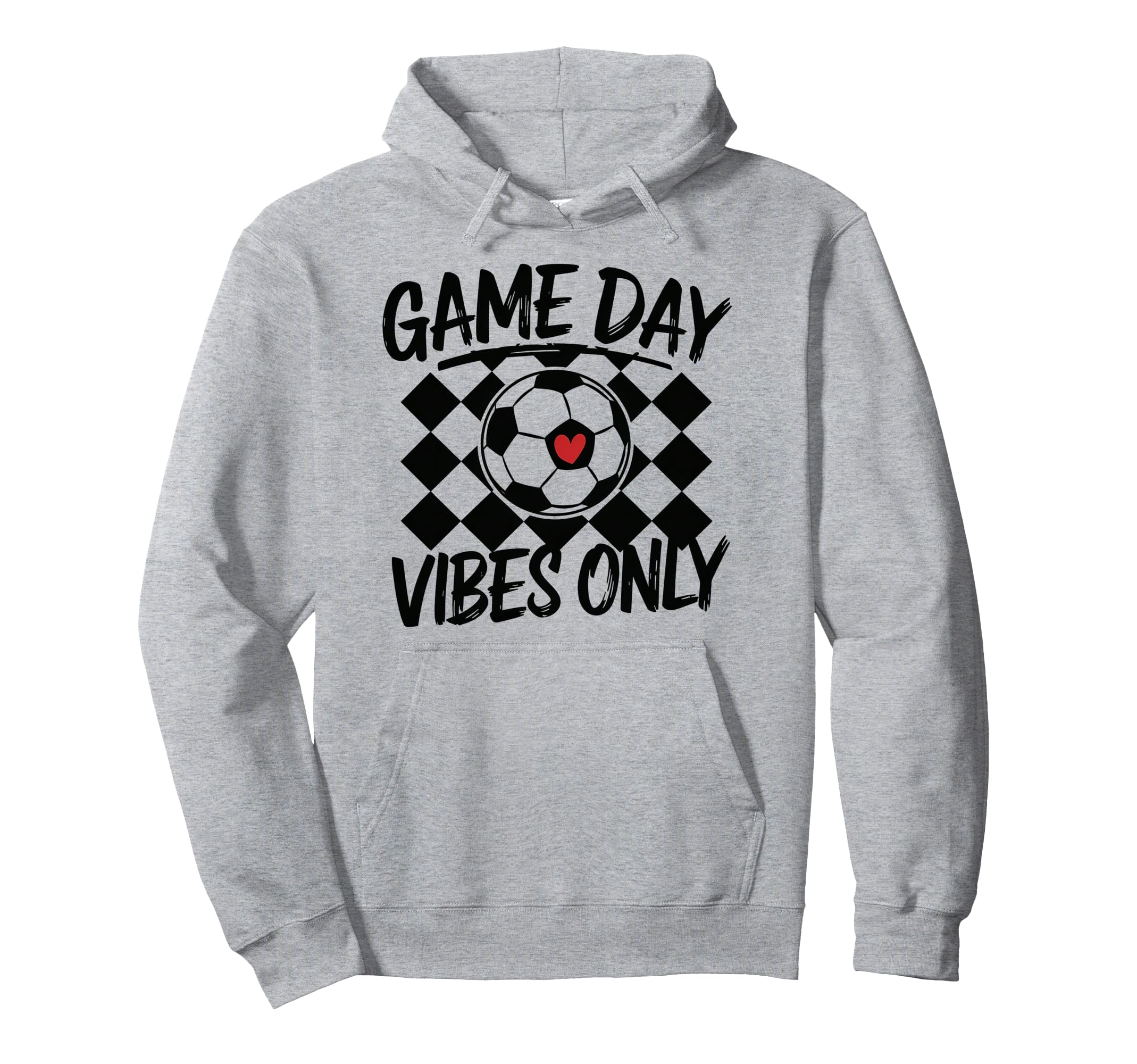 Groovy Soccer Soccer Game Day Vibes Hoodie - Novelty Apparel for Adults