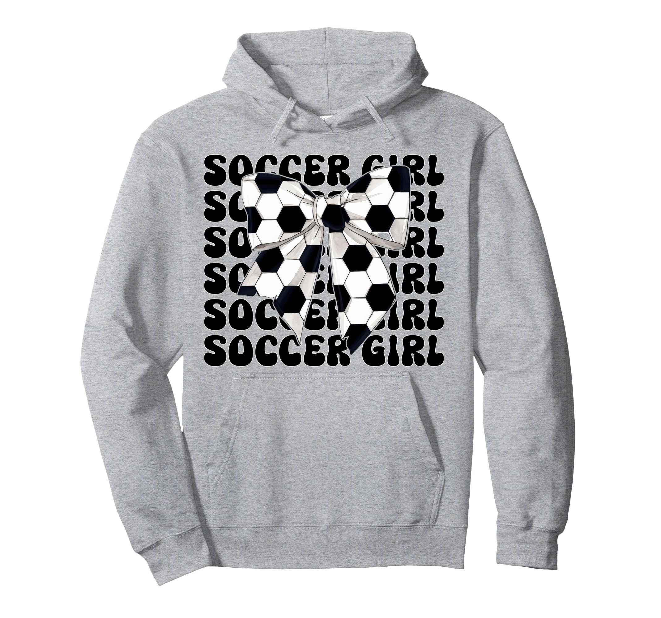 Soccer Coquette Bow Hoodie - Aesthetic Graphic Men Women