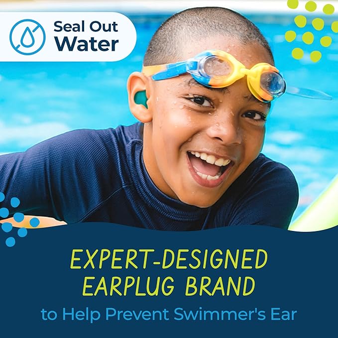 Earvolution Floating Putty Buddies Ear Plugs for Swimming - Invented by an Ear Physician - Moldable, Premium, Silicone - Floats on Water - Waterproof - Made in The USA - 3 Pack - Hot Pink