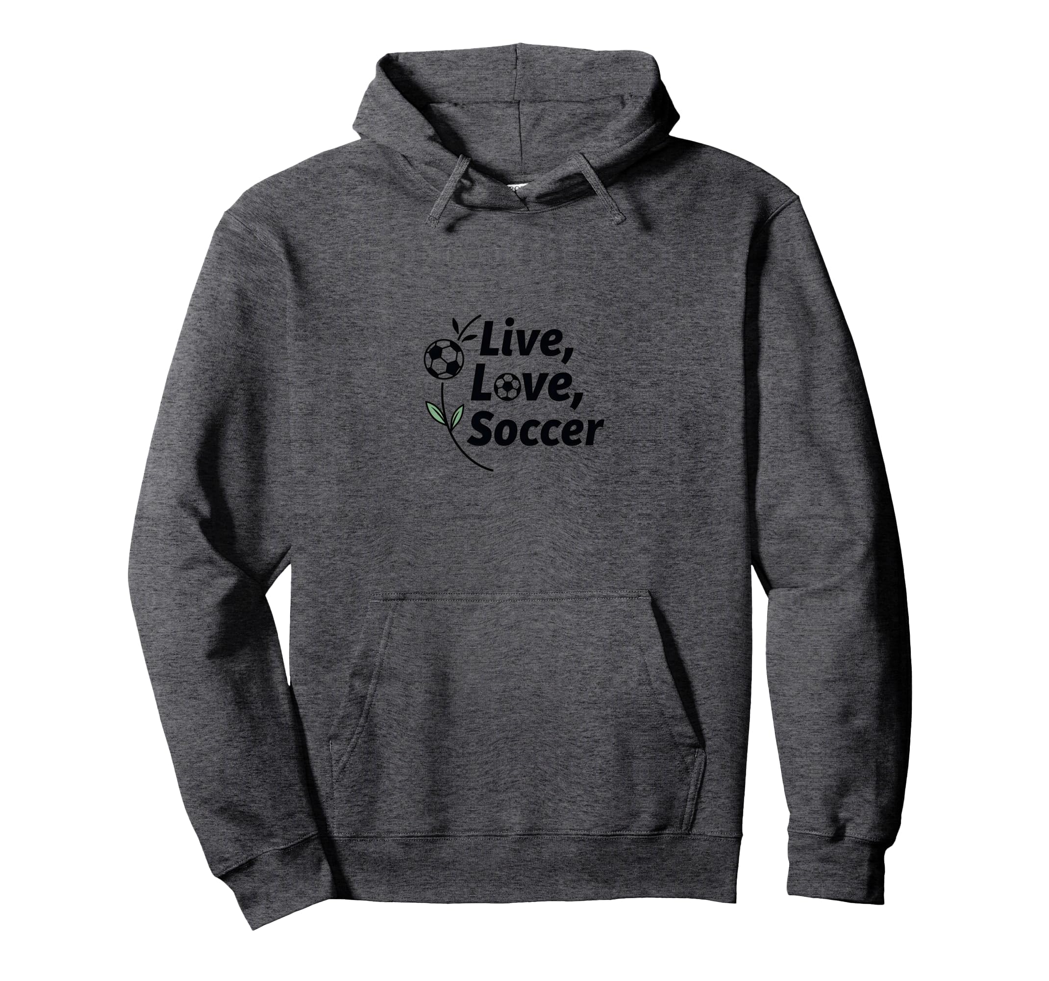 Live Love Soccer Womens Sports Passion Hoodie - Custom Art Print Unisex