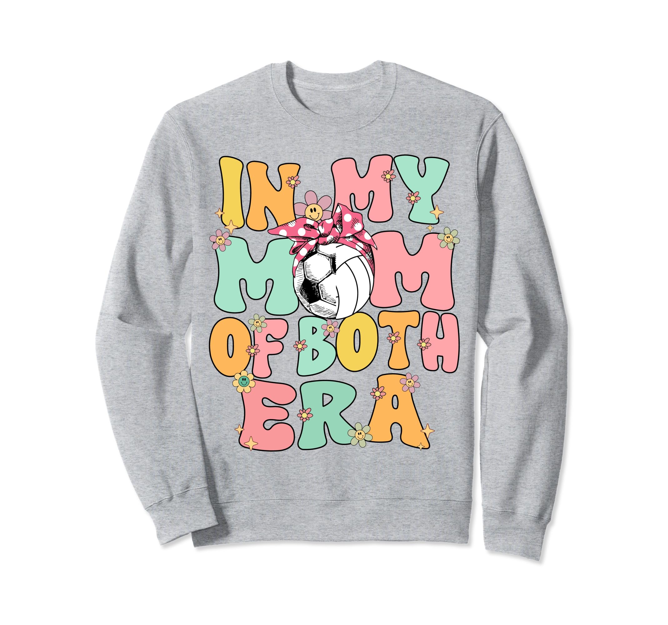 My Mom Both Era Soccer Volleyball Sweatshirt - Minimalist Print Men Women