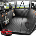 Zanch 2025 Upgraded Dog Car Seat Cover, 400 lbs Heavy Duty Hard Bottom, Waterproof & Anti-Scratch Back Seat Protector, Nonslip Pet Hammock Extender for Large Trucks, SUVs, Vans, XL-Orange