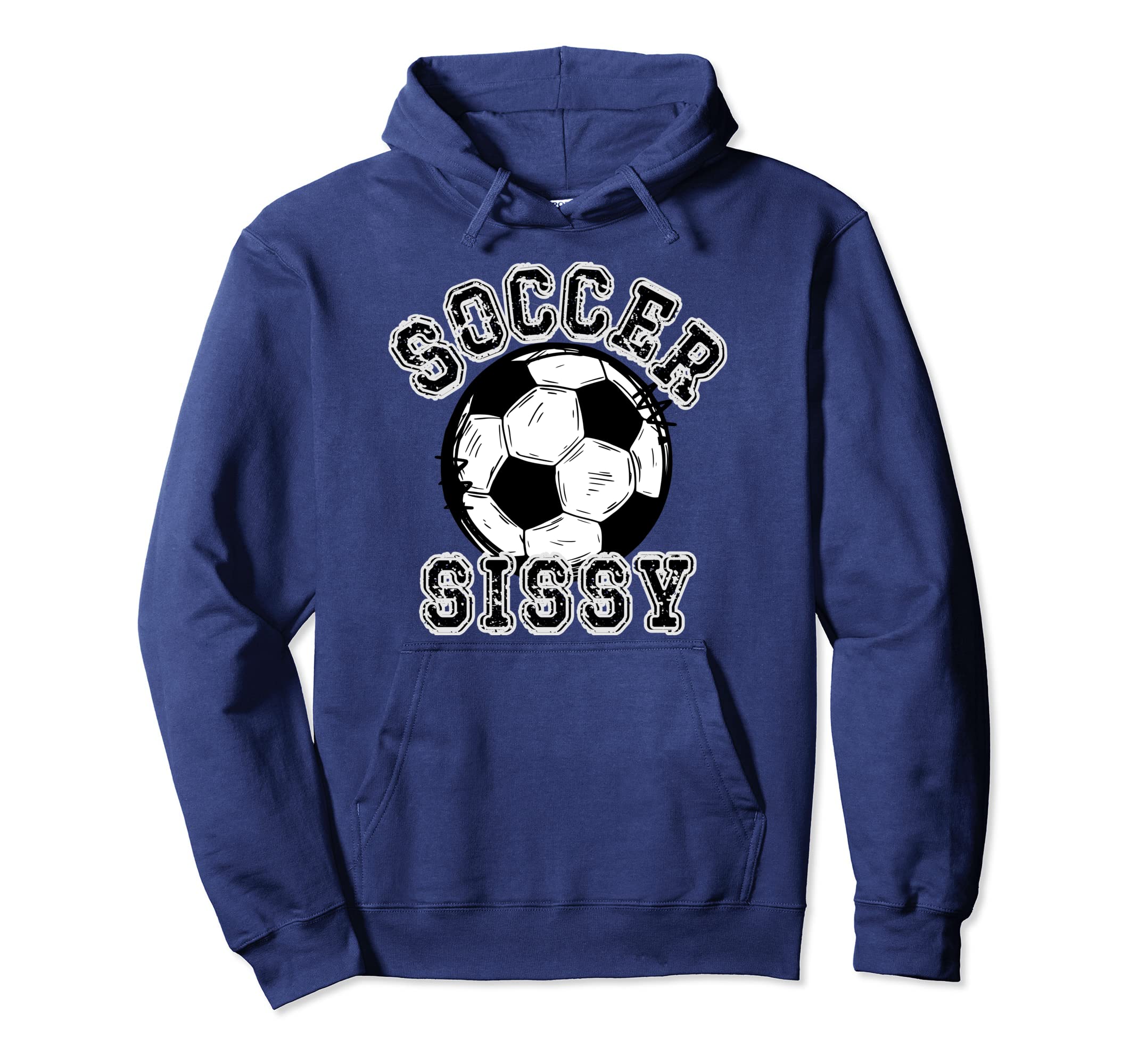 Soccer Ball Distressed Trending Hoodie - Casual Everyday Wear for Adults