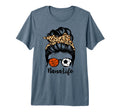 Nana Life Messy Bun Hair Funny Soccer T-Shirt - Novelty Apparel Unisex