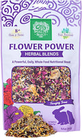 Small Pet Select - Flower Power Herbal Blend, a Natural Herbal Treat for Rabbits and Guinea Pigs, 4.4oz