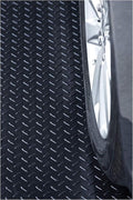 RESILIA Heavy Duty Garage Floor Runner & Protector Mat - Slip Resistant Diamond Plate PVC Mats - Water, Spill, & Stain Resistant, Black (4 feet x 20 feet), Made in The USA